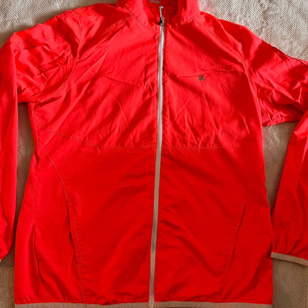 Champion Red Windbreaker Lightweight Jacket